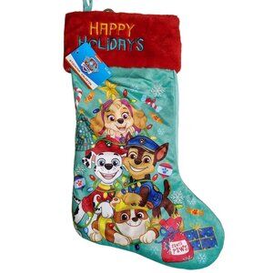 Nickelodeon Paw Patrol 18 inch Embroidered Plush Christmas Stocking